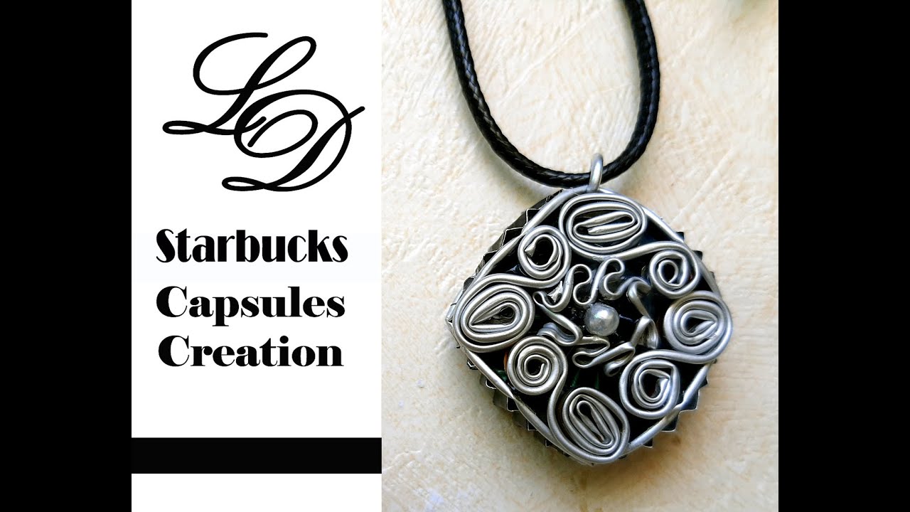 How to Recycle Nespresso Capsules- Easy DIY Craft Coffee Pods Pendant- Recycling Jewelry- Zero Waste