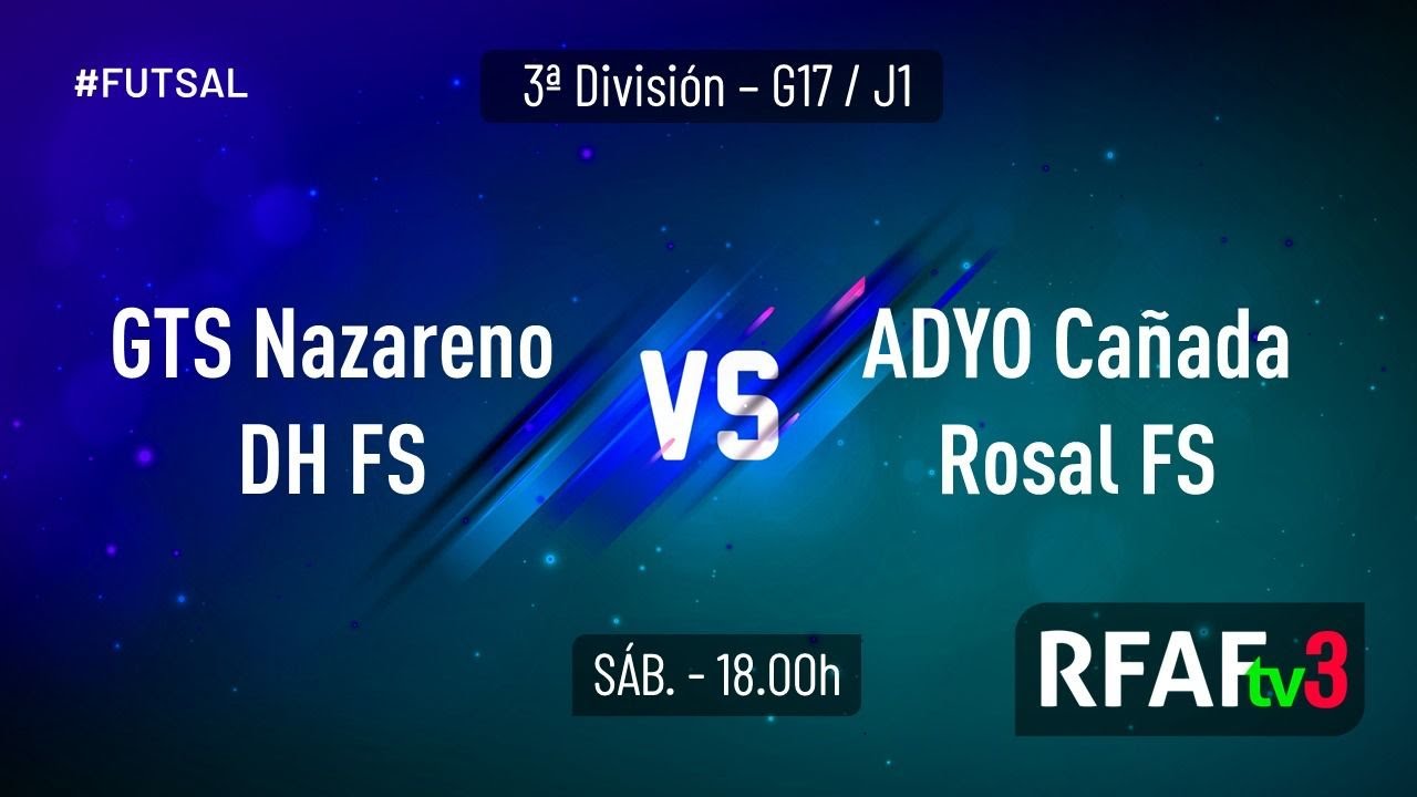 1ª Jornada Gr. XVII 3ªDiv. | GTS Nazareno Dos Hermanas FS - Cien Vinos ADYO FS