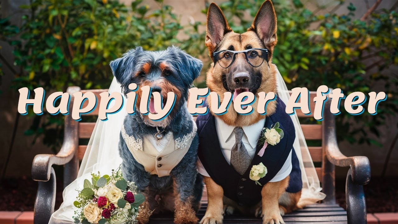 A Love Story: Staffy & German Shepherd Romance