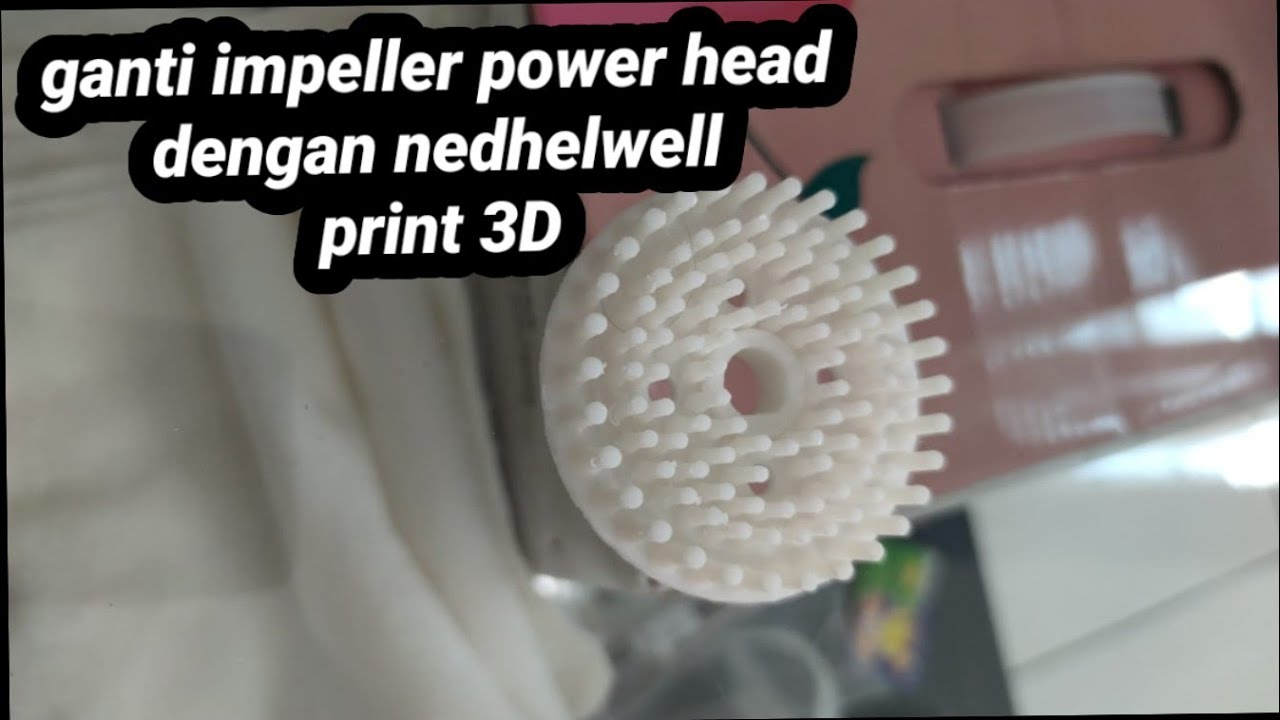 ganti impeller power head dengan nedhelwell untuk protein skimmer