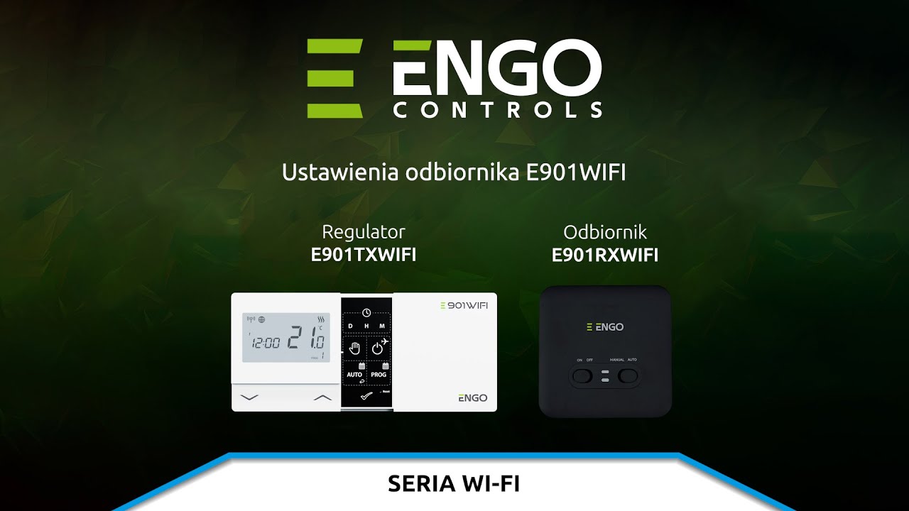 Ustawienia odbiornika regulatora temperatury E901WIFI