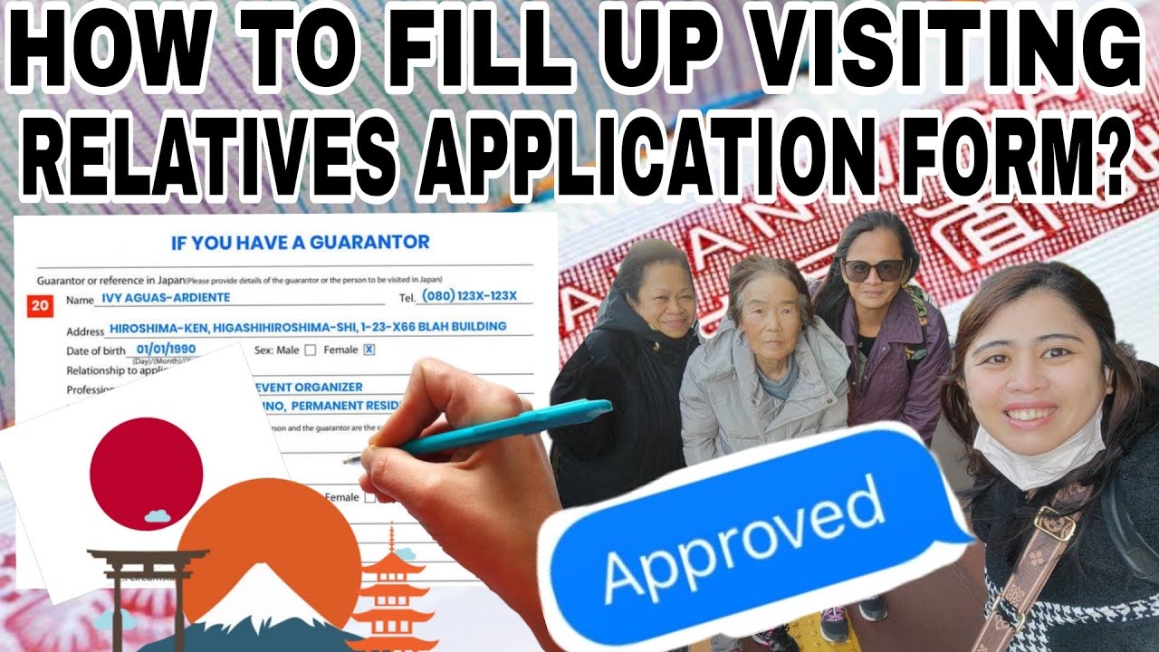 HOW TO FILL UP VISITING RELATIVES JAPAN VISA APPLICATION FORM | EASY TUTORIAL