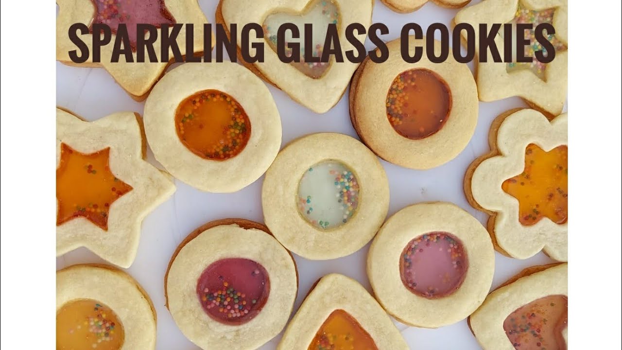 Sparkling Glass Cookies (Eggless)