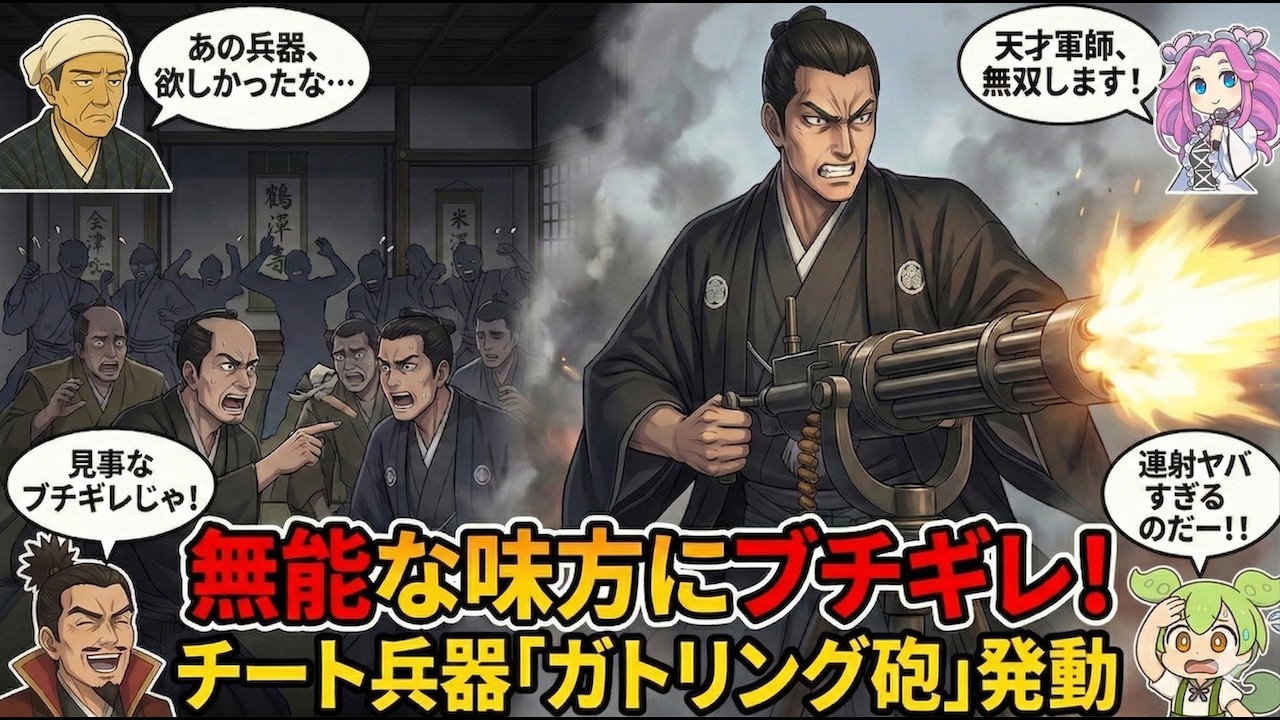 【北越戦争】ガトリング砲で無双！？「責任押し付け合うな！」大藩をブチギレ論破した