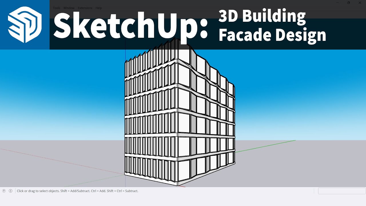 SketchUp 2024 Tutorial: 3D Building Modeling Complete Guide!