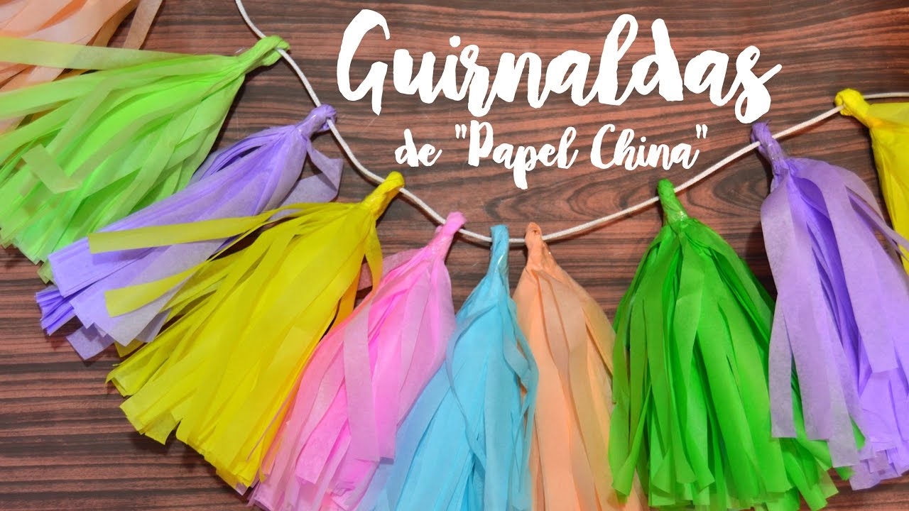 GUIRNALDAS DE PAPEL CHINA