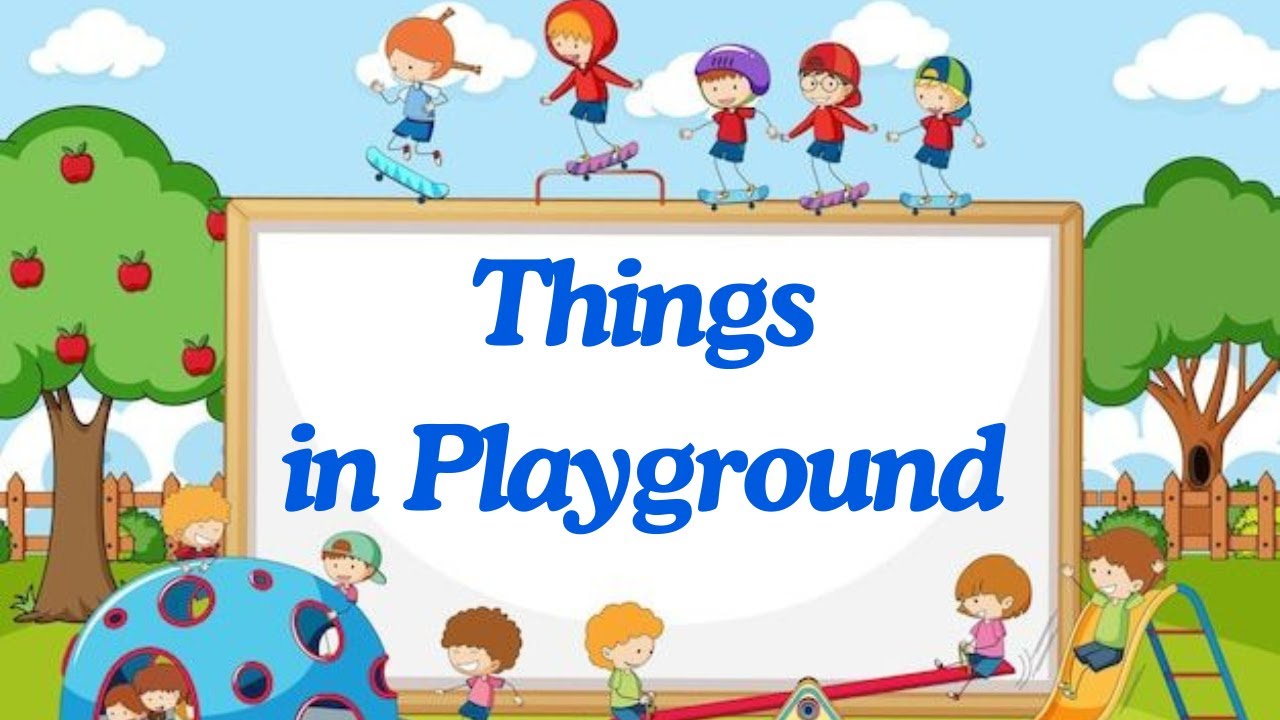 Things in the Playground | Learn English for kids |  English educational video |Kids vocabulary