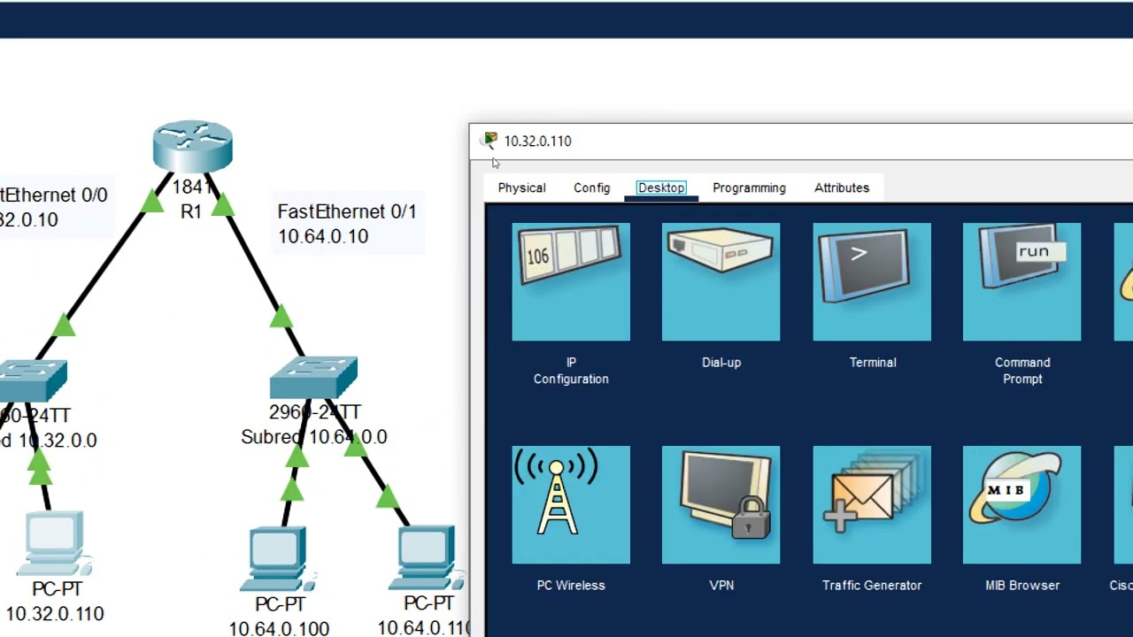 Ejercicios practico de subredes usando packet tracer