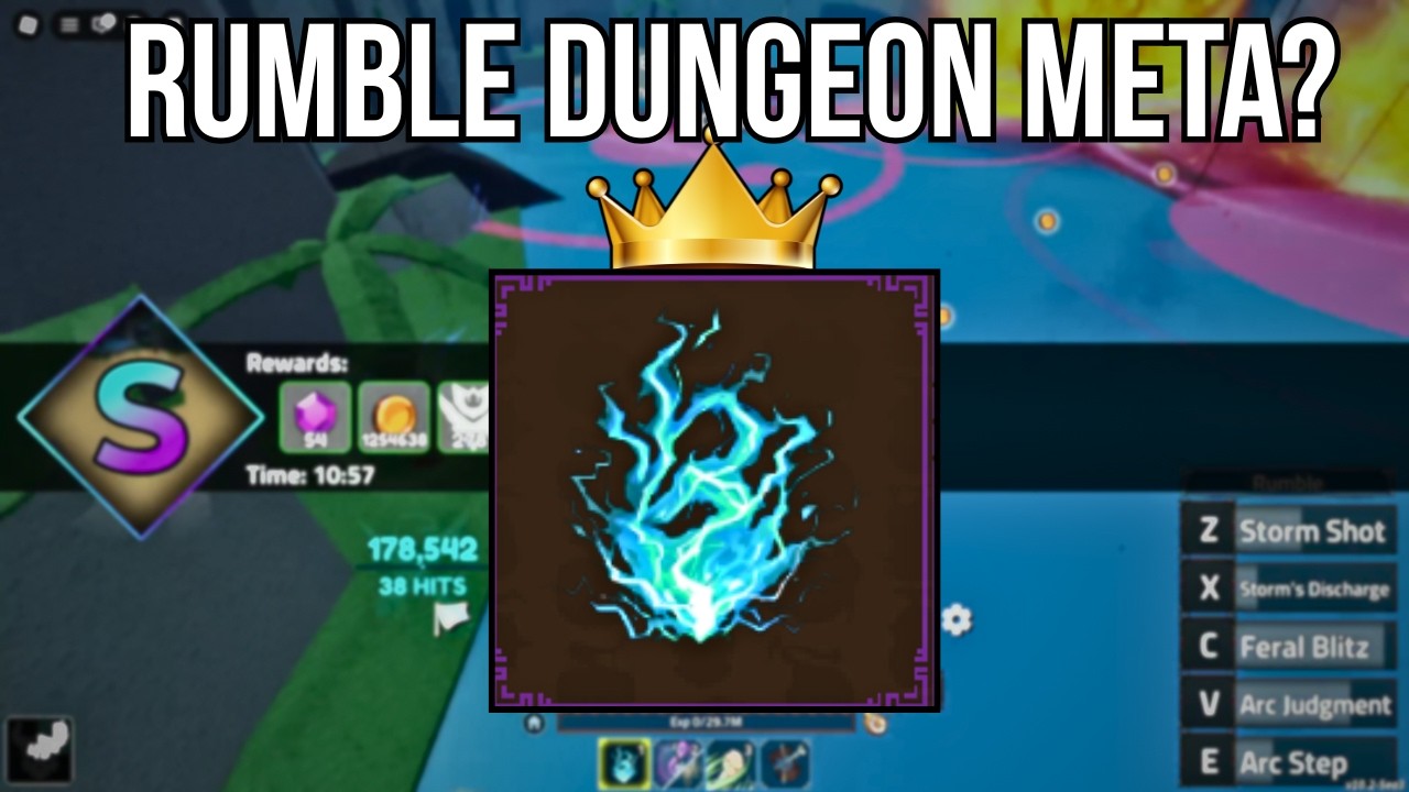Rumble V2 против сложных подземелий | King Legacy