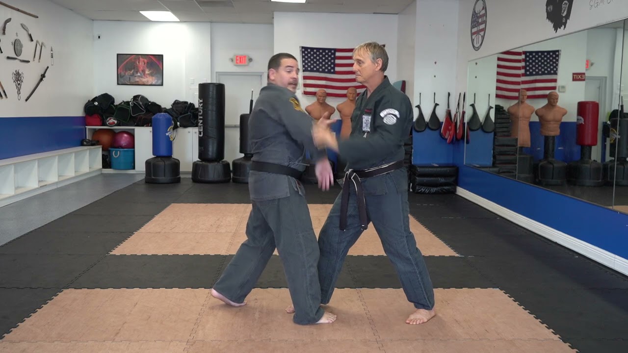 Correcting common errors executing the American Kenpo technique Locking Horns