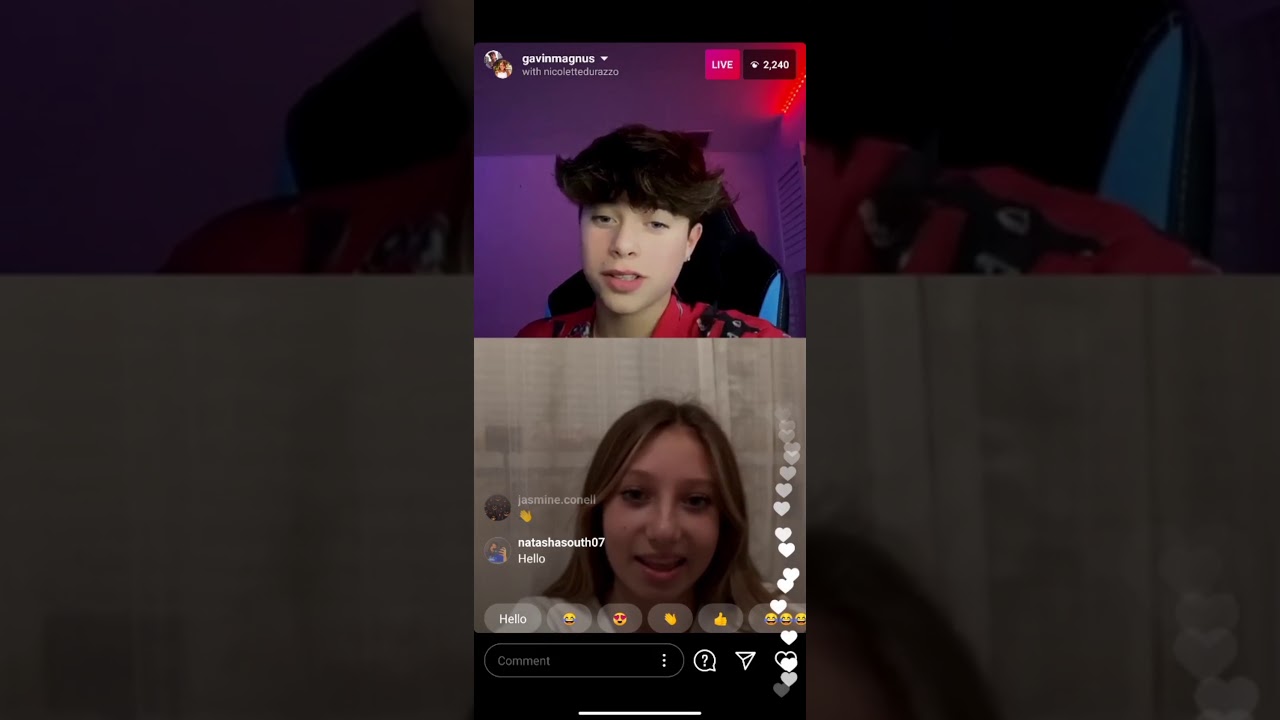 Gavin Magnus (IG Live) * 11-29-20*