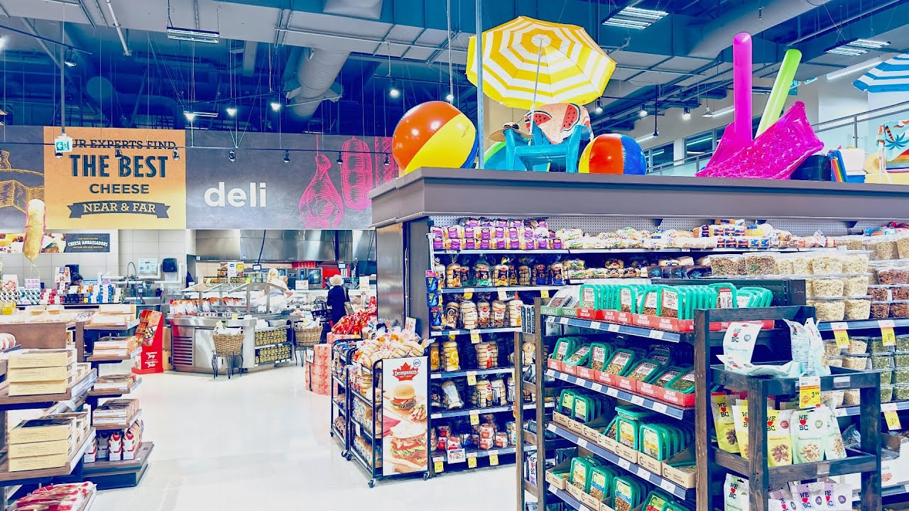 🇨🇦 Откройте для себя ВЕЛИКОЛЕПНЫЙ продуктовый магазин Safeway в Ванкувере, Канада [Видео 4K]