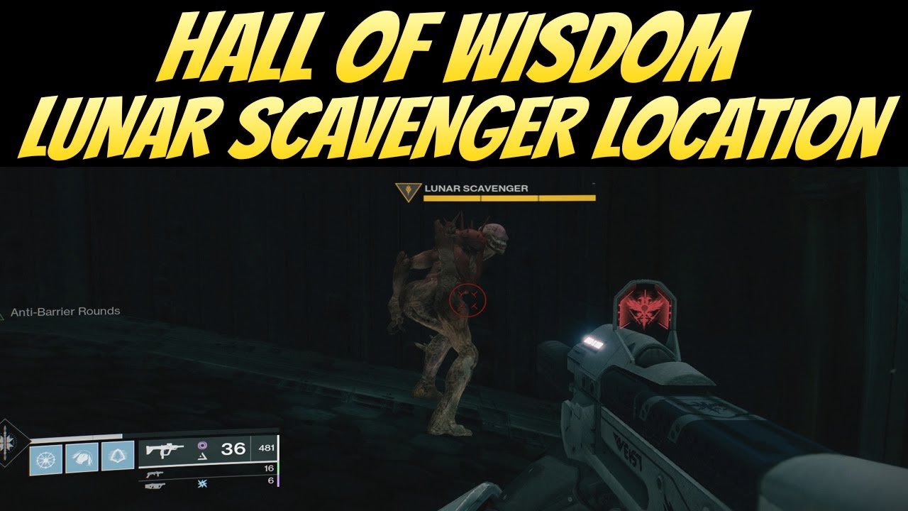 Hall of Wisdom Lunar Scavenger Location - Memory of Eriana-3 Quest (Destiny 2 Shadowkeep)