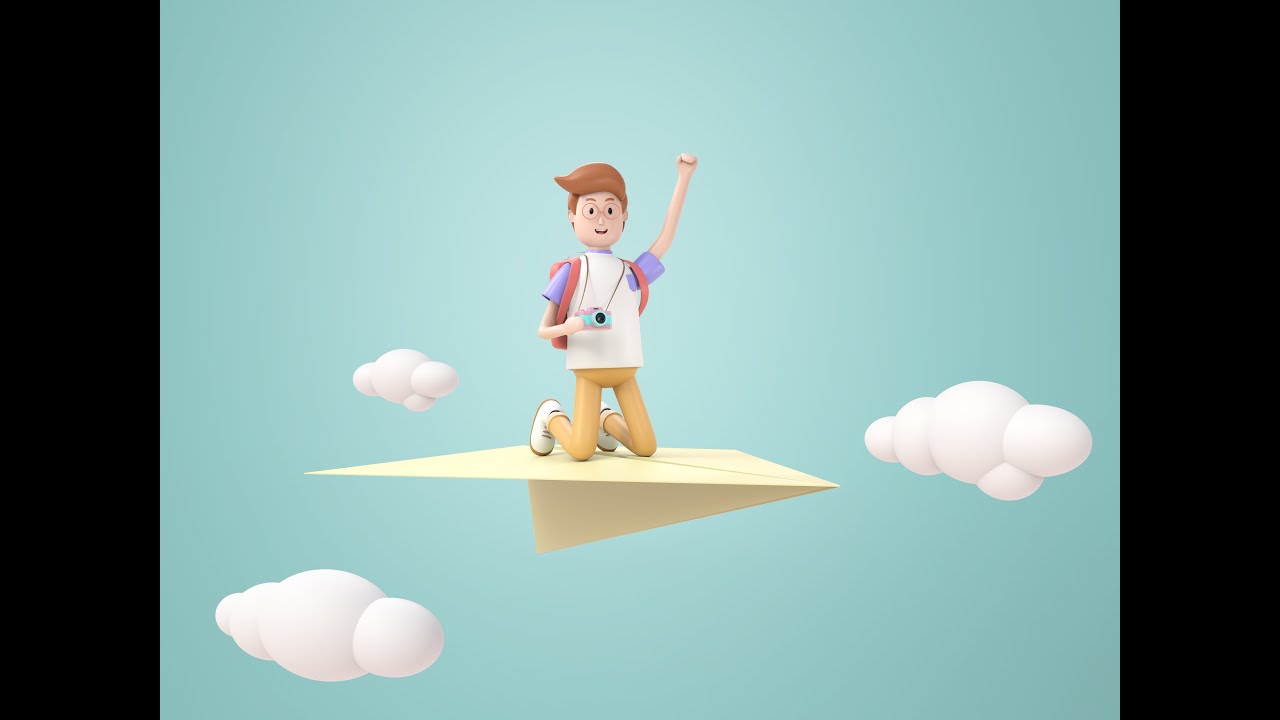 Static image to 3d motion graphic animation