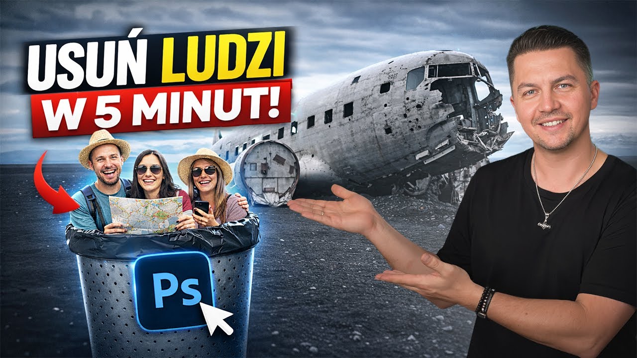 Jak USUNĄĆ LUDZI ze zdjęcia? (Magia Photoshopa w 5 minut)