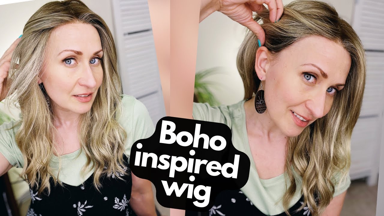 Summer Boho Vibes in Angelina Mono SF by Belle Madame - Vanilla Root 14/26/R14 #syntheticwig #wigs