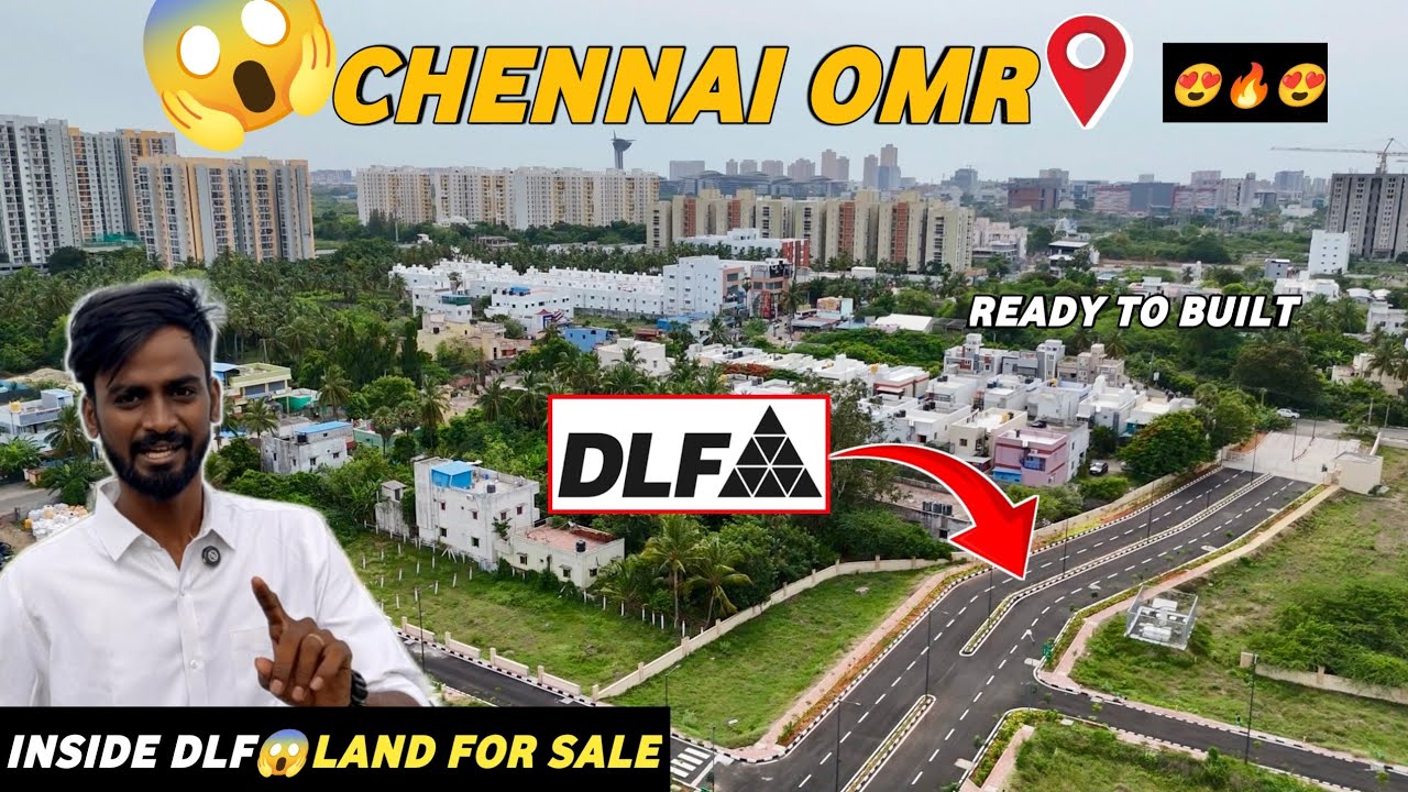 Inside DLF😱Ready to Built🔥Land for sale in Chennai OMR Siruseri🏡North East Corner‼️