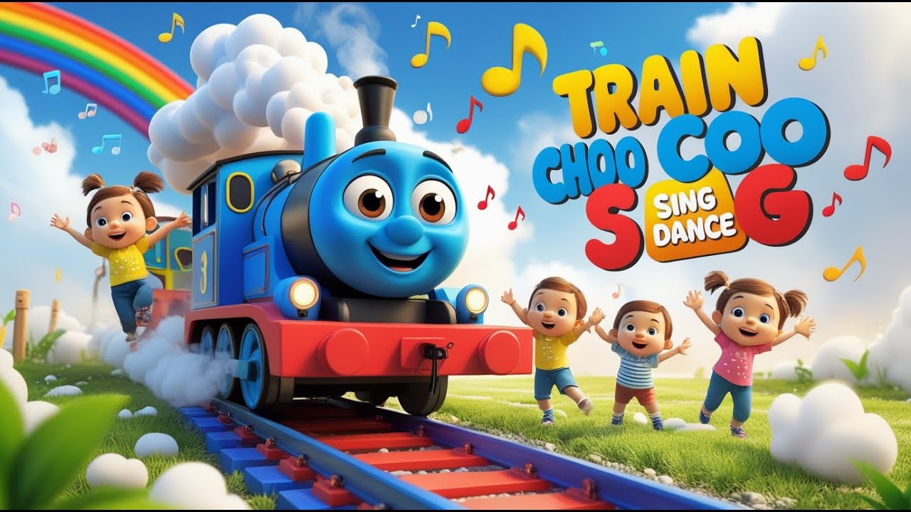 Train Choo Choo Song | Fun Train Song for Kids | Nursery Rhymes & Vehicle Songs for Children