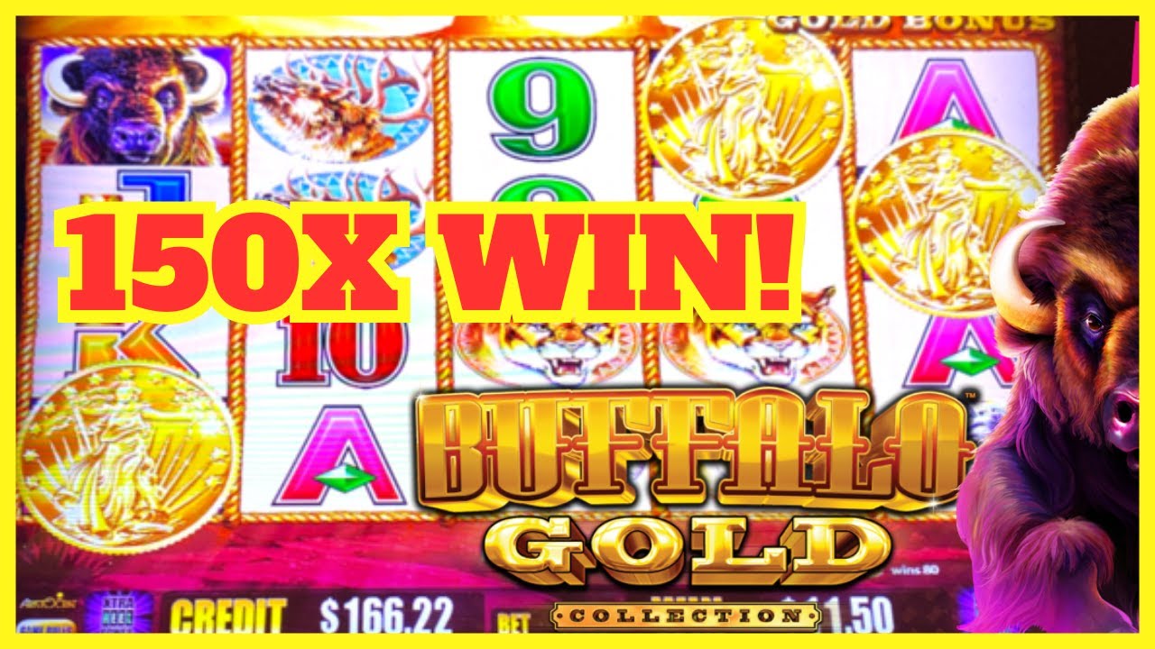 Buffalo Gold, я начал с банкролла в 100 долларов - три заката и монеты для хорошей победы!