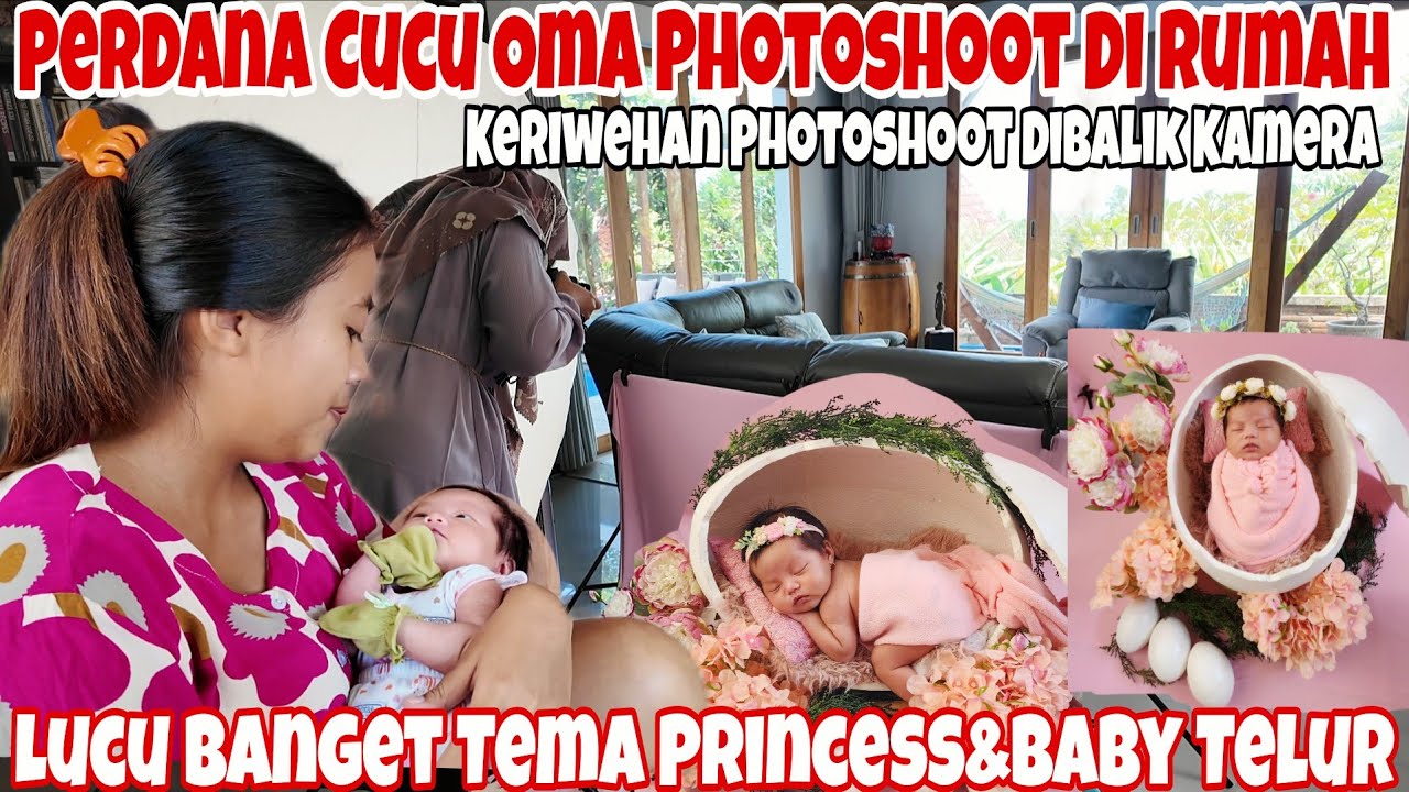 PERDANA CUCU OMA PHOTOSHOOT😍‼️LUCUNYA BABY BINAR ~ KERIWEHAN DI BALIK CAMERA 