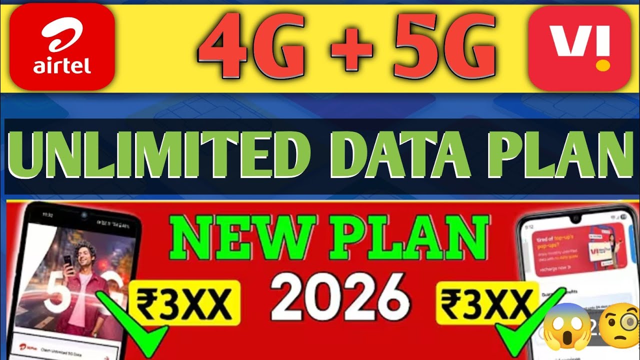 Airtel New Recharge Plan Unlimited Data 4G 5G 2026 ! Airtel New Recharge Plan Unlimited Data 