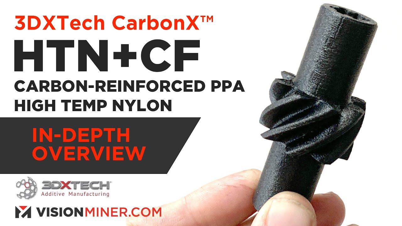 CarbonX HTN-CF — высокотемпературная нейлоновая нить PPA, армированная углеродным волокном, от 3D...