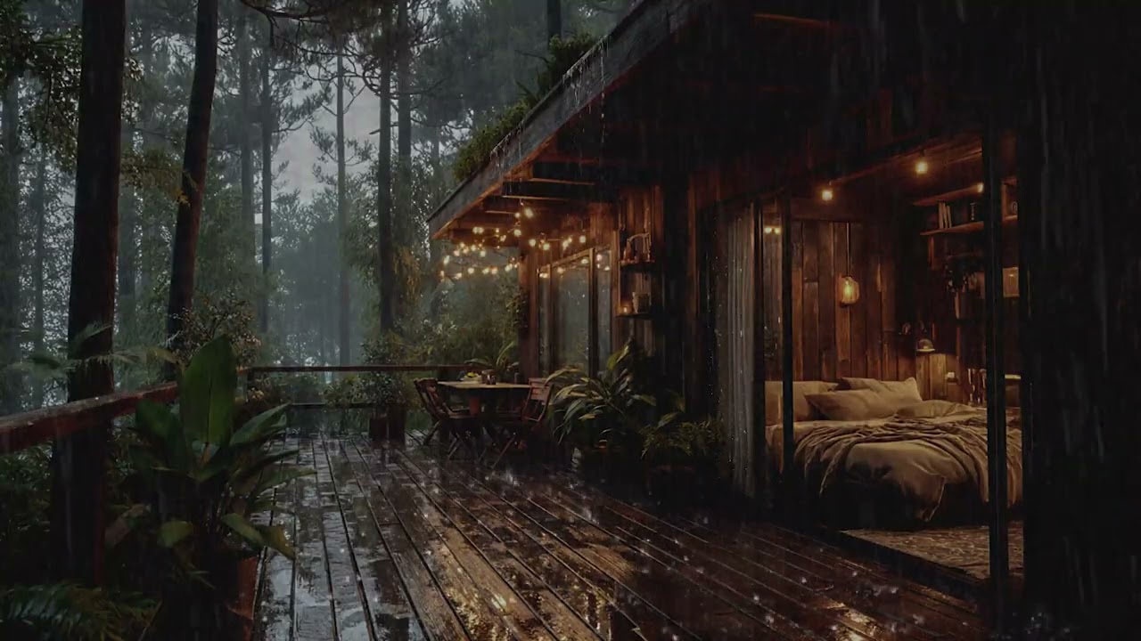 Forest Rain at Night 🌧 | Tranquil Ambience for Deep, Peaceful Sleep