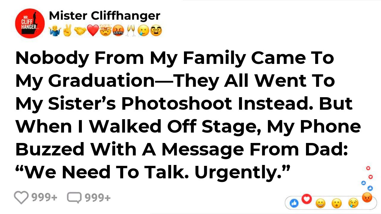 Nobody From My Family Came To My Graduation—They All Went To My Sister’s Photoshoot Instead. B...