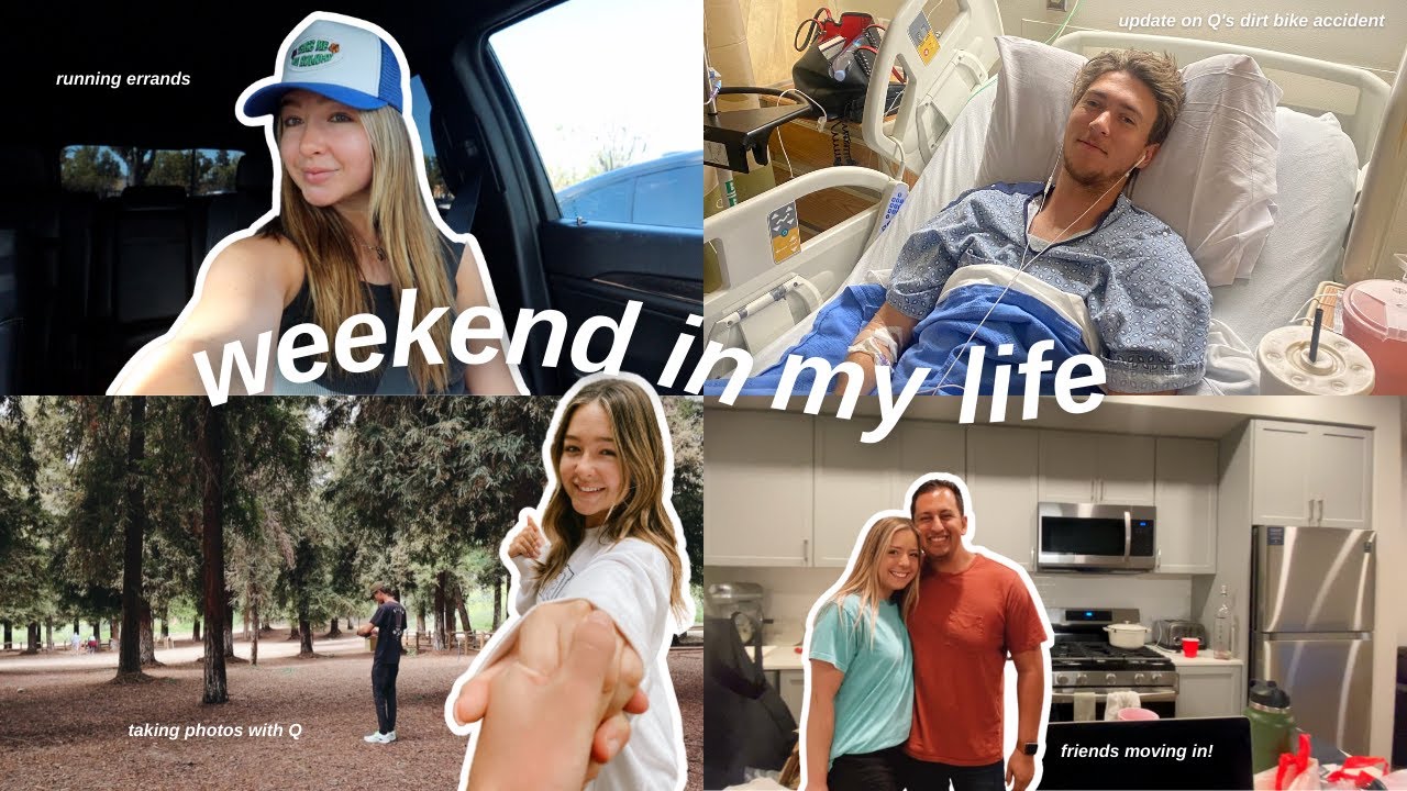weekend vlog: update on Q's dirt bike accident, running errands, shadowing a wedding & more! ☼