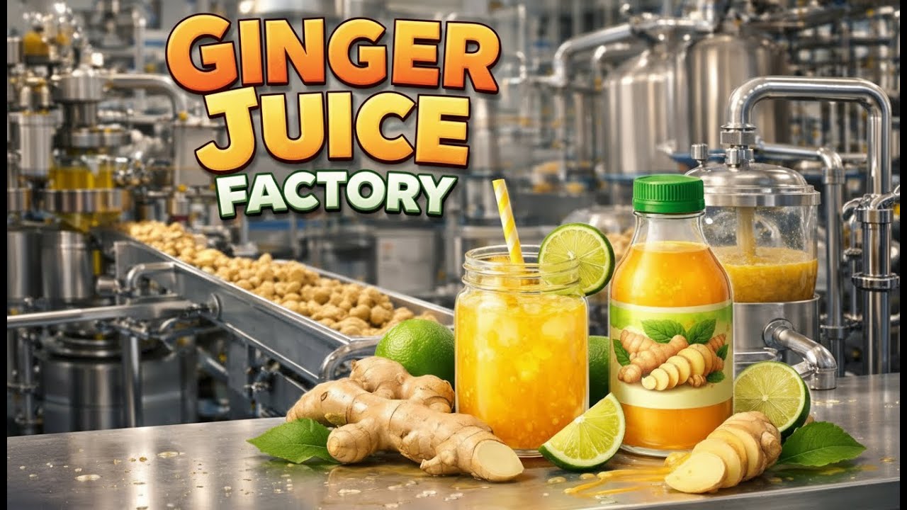 Inside a Ginger Juice Factory – Real Production Steps