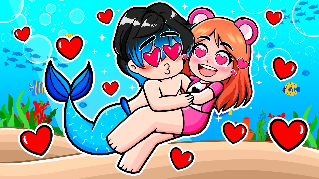 Me ENAMORO de un Chico SIRENA en Roblox 🧜‍♀️