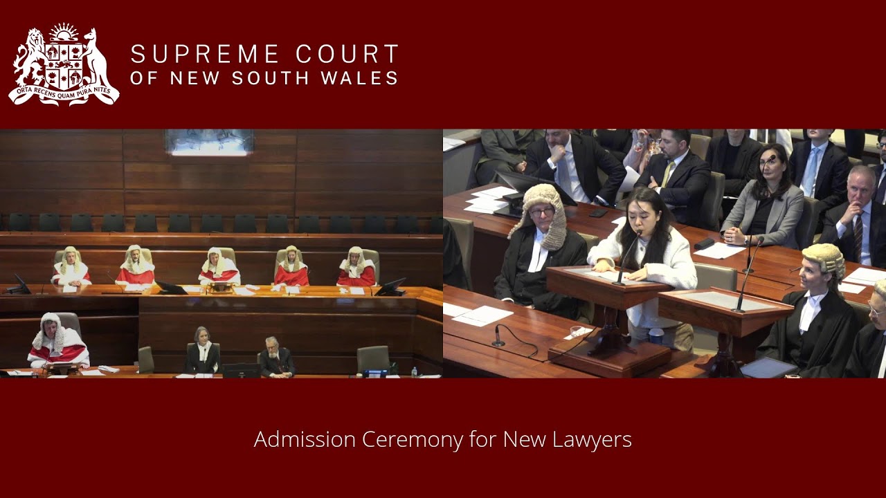 Admission Ceremony for New Lawyers - Friday 19 September 2025 - 9:00am
