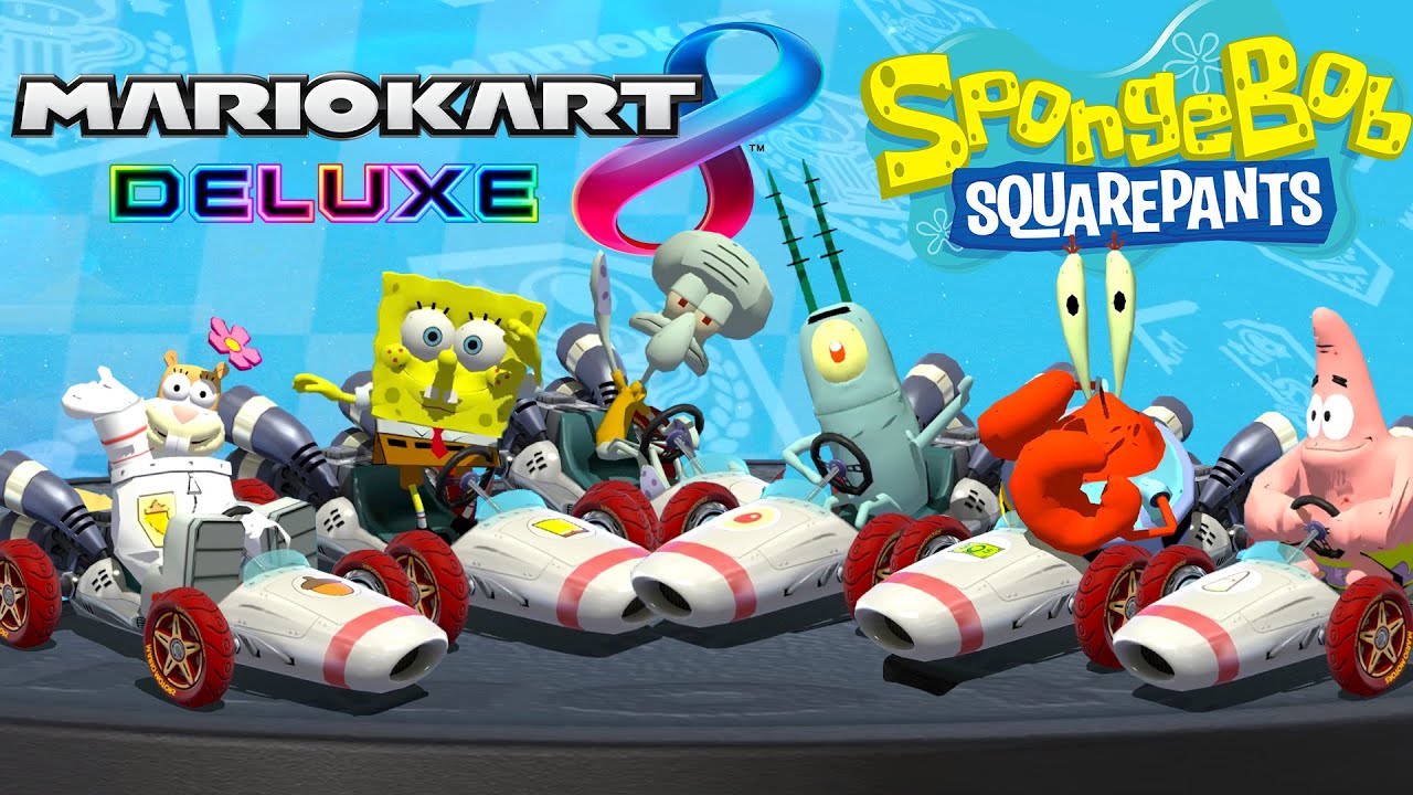 Mario Kart 8 Deluxe - Spongebob Squarepants DLC Pack (HD)
