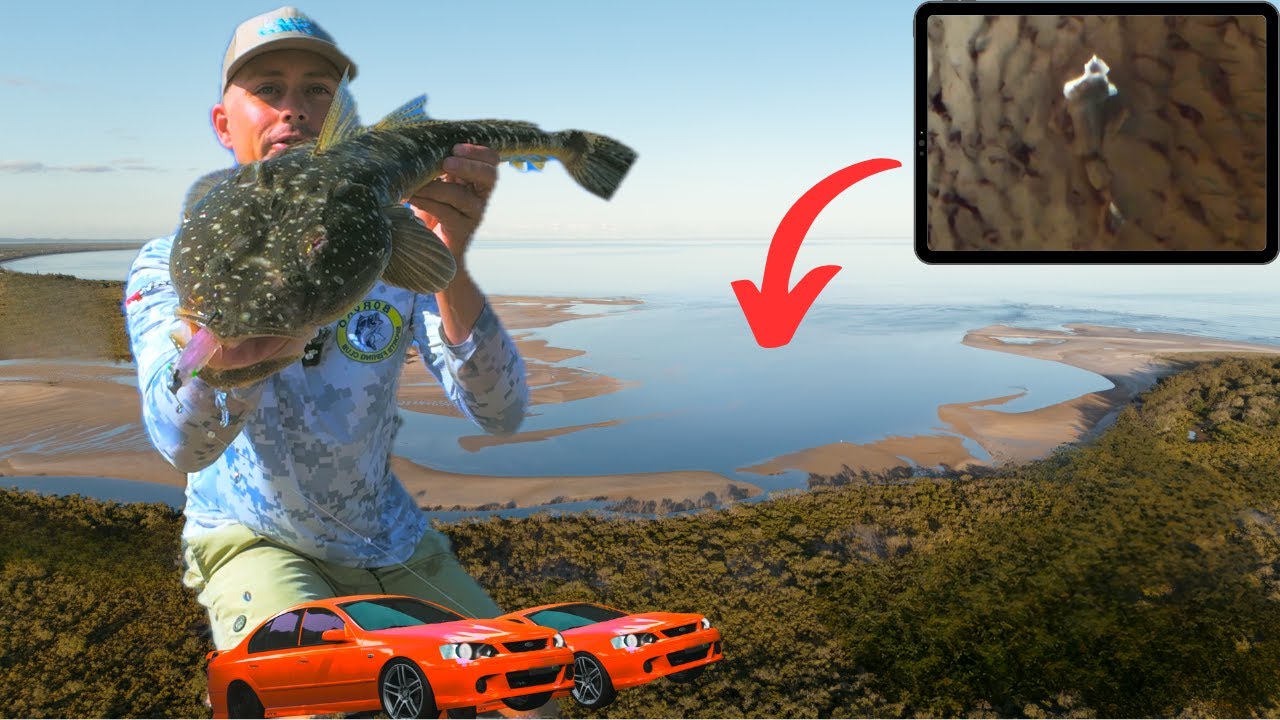 Fishing On The Foot Falcons! Land Based Fishing For Flathead With Soft Plastics