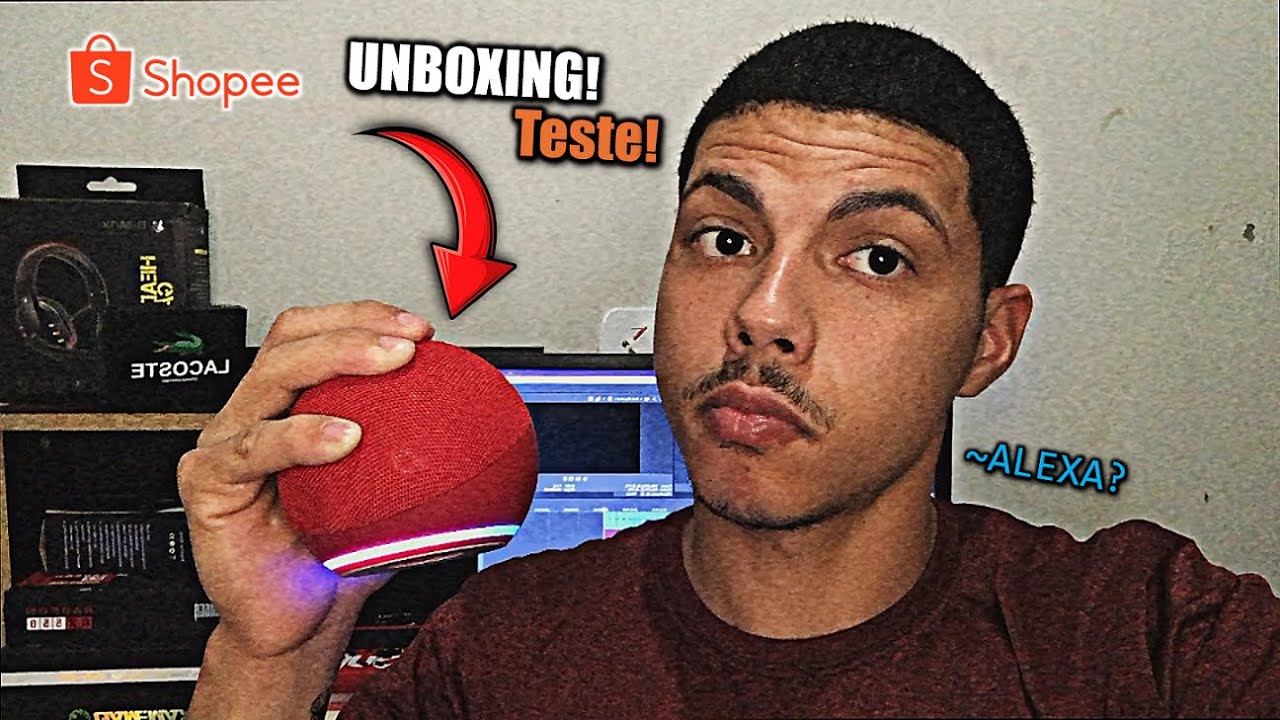 Comprei uma Alexa na Shopee! Valeu a Pena? UNBOXING e TESTE