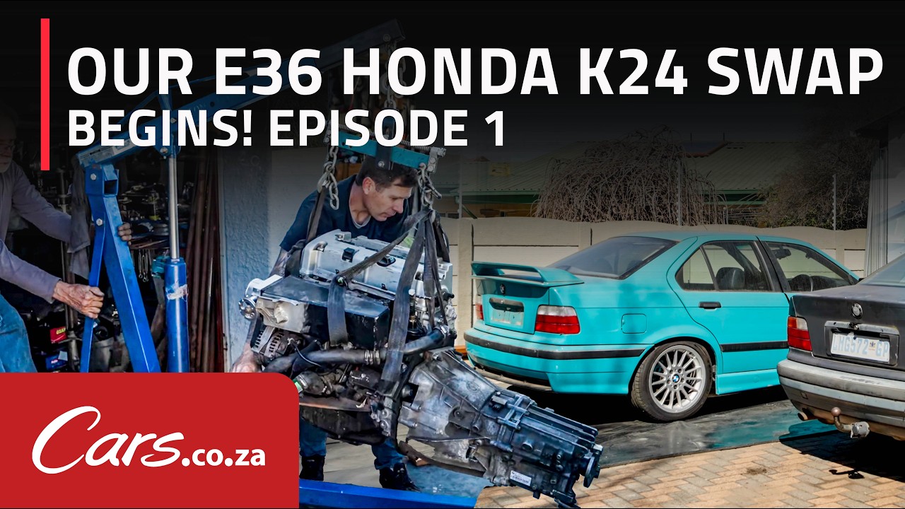 BMW E36 Honda K24 engine swap begins! Should we go turbo or NA? Ep 1