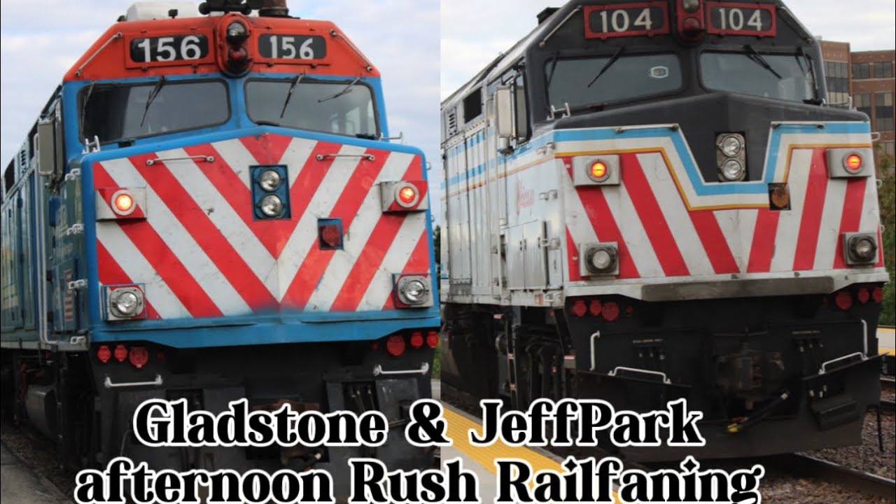 Metra Railfaning: Gladstone & Jeff Park afternoon rush Railfaning