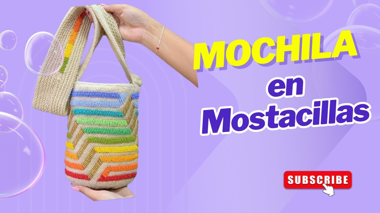 COMO COLOCAR LAS MOSTACILLAS EN LA MOCHILA WAYUU  PASO A PASO 