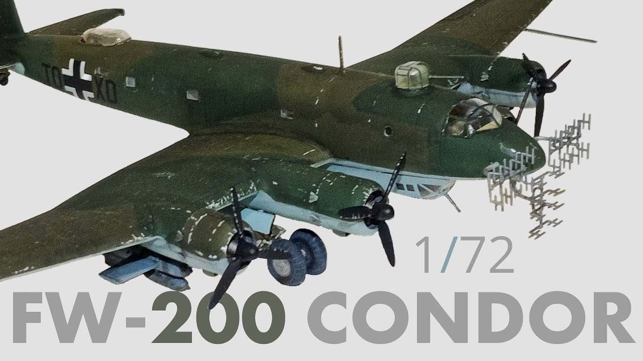 Trumpeter 1/72 Focke-Wulf FW-200 C-8 Полная сборка