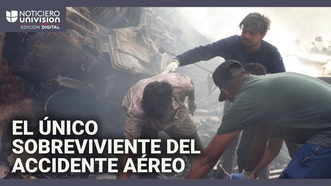 Hallan a un sobreviviente del accidente aéreo en India: reportan que el pasajero salió caminando