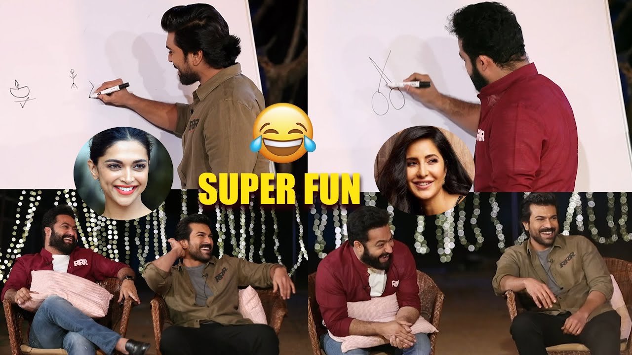 RRR Team Dumb Charades Game | Ram Charan | NTR | Rajamouli | SUPER FUN