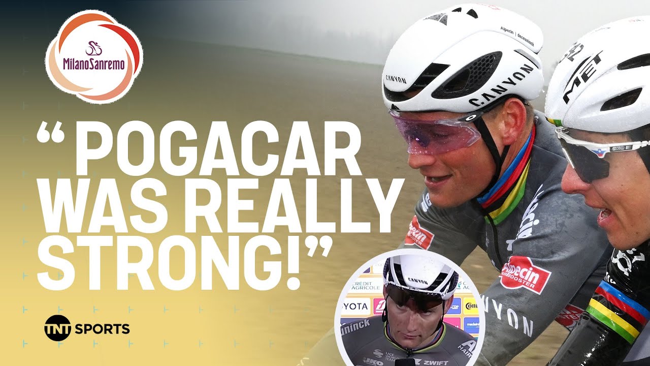 REACTION: Mathieu van der Poel reflects on a thrilling 2025 Milano-Sanremo 🔥 | TNT Sports Cycling