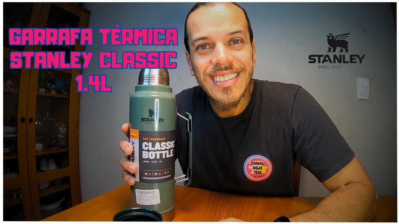 A LENDÁRIA GARRAFA TÉRMICA CLASSIC DA STANLEY 1.4L | Canal Hoje Tem