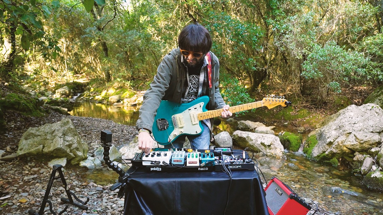 Ambient Guitar Tones || Outdoor Music || Morning Streamside Drone In The Forest