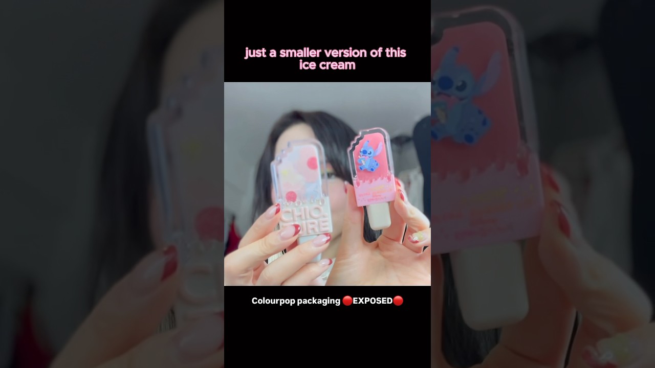 Colourpop ice cream popsicle packaging EXPOSED 👅 #shorts #colourpop #chioture
