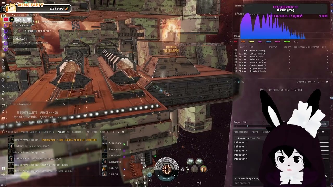 Космический симулятор | EVE ONLINE | ПВЕ Краб #92