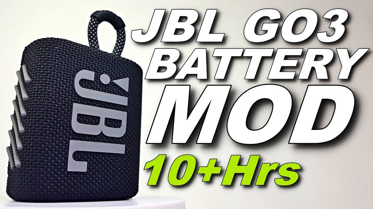 JBL GO 3 BATTERY UPGRADE [10+HRS PLAYTIME!!!]