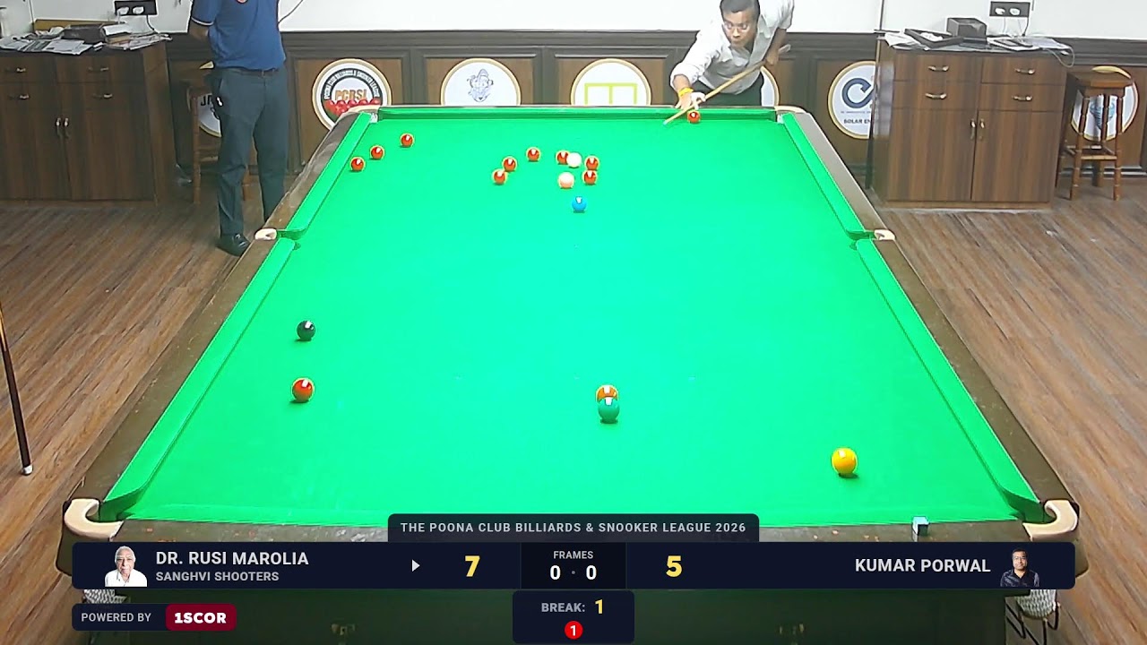 The Poona Club Billiards & Snookers League 2026 | Table 2 | Day 3