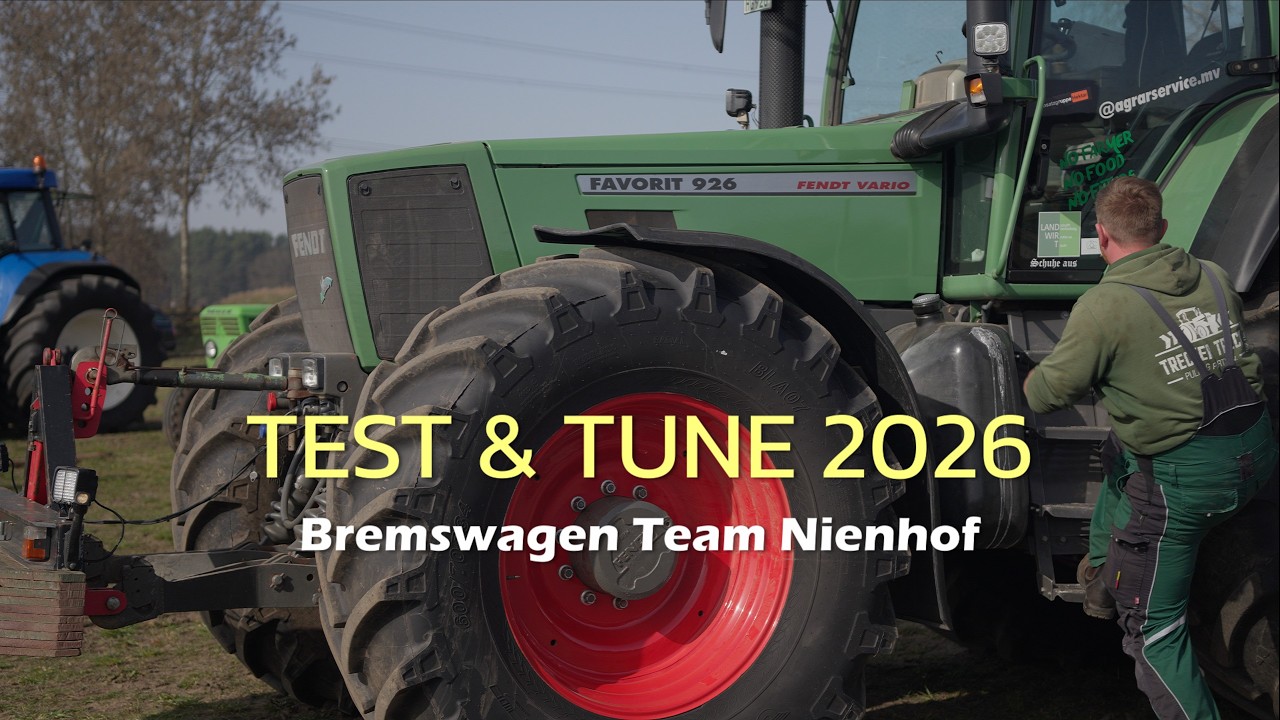 Test and Tune 2026 | Bremswagen Team Nienhof #tractorpulling #treckertreck #fullpull