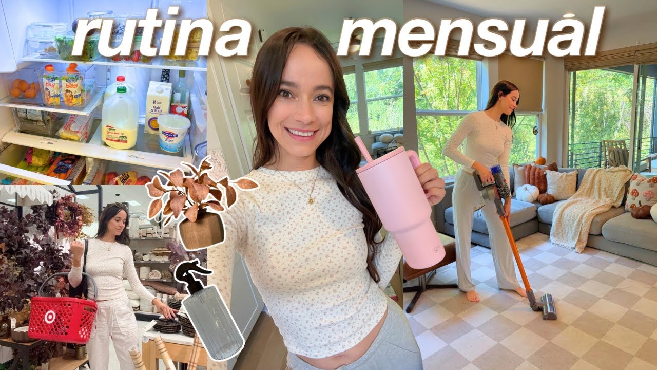 hola octubre! SUPER RUTINA REINIClO: limpieza profunda, compras de hogar VLOG